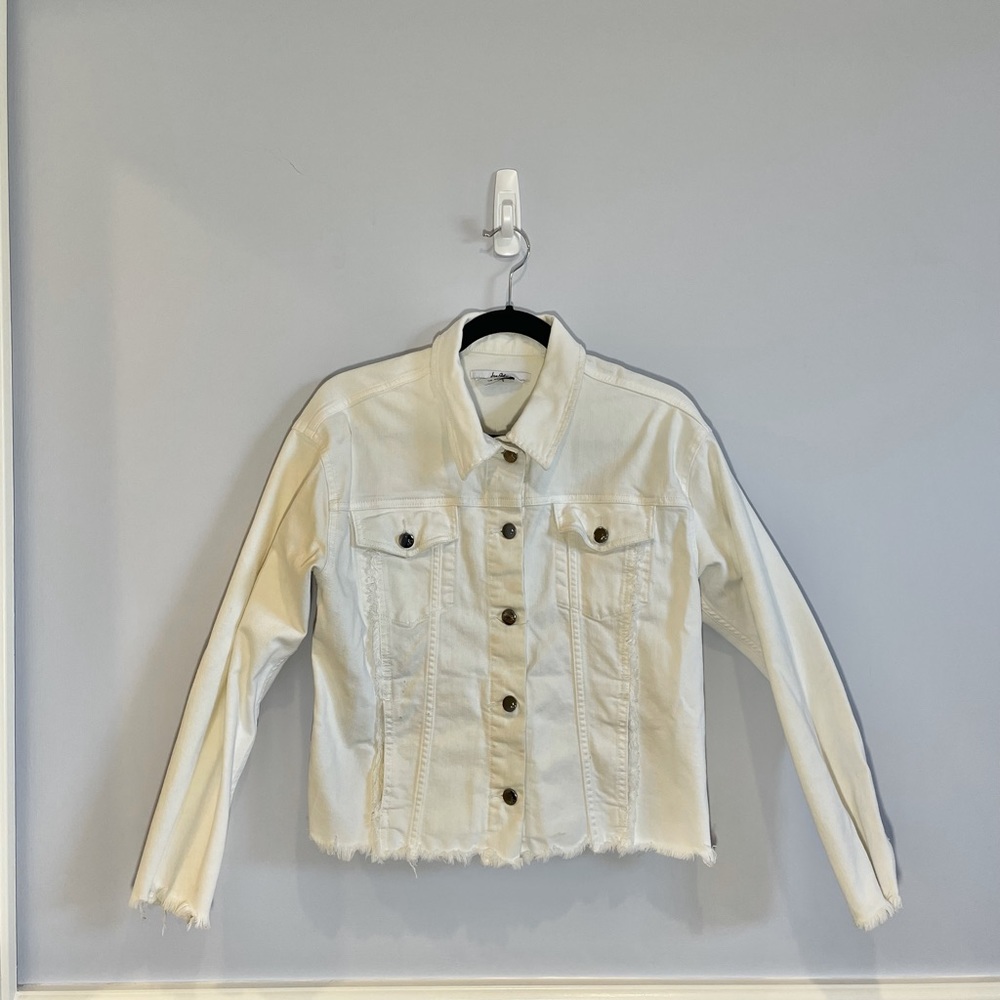 White jean jacket